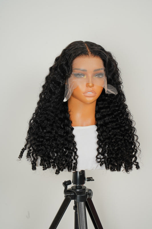Transparent Burmese Curly Lace Front Wig